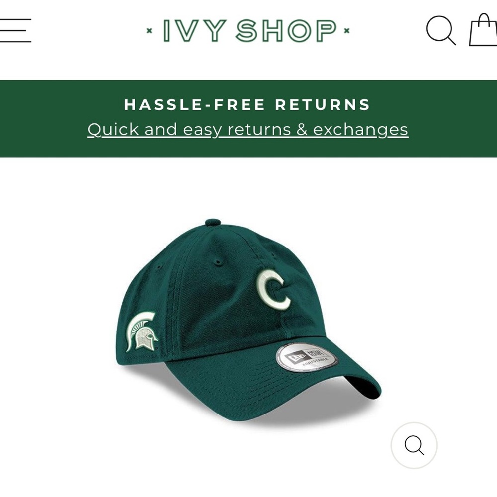 ISO Cubs X Michigan State Spartan Cap
